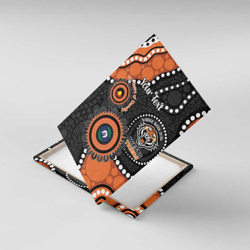 Tigers NAIDOC Week 2026 Personalised Canvas Wall Art 50 Years of Deadly Aboriginal Art