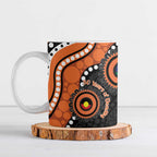 Tigers NAIDOC Week 2026 Personalised Ceramic Mug 50 Years of Deadly Aboriginal Art