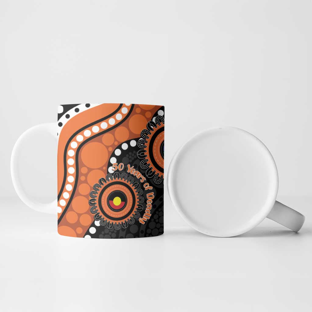 Tigers NAIDOC Week 2026 Personalised Ceramic Mug 50 Years of Deadly Aboriginal Art
