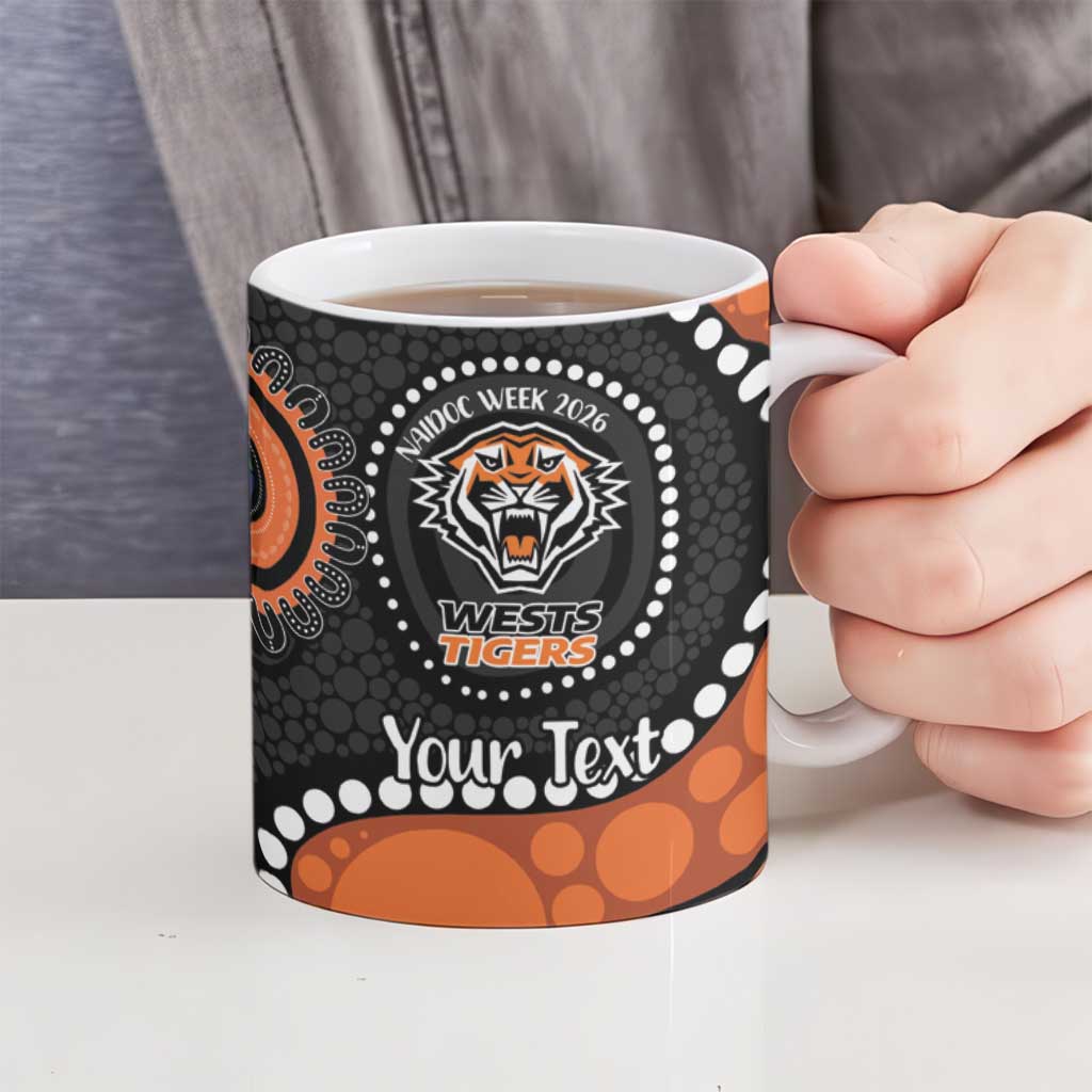 Tigers NAIDOC Week 2026 Personalised Ceramic Mug 50 Years of Deadly Aboriginal Art