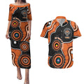 Tigers NAIDOC Week 2026 Personalised Couples Matching Puletasi and Hawaiian Shirt 50 Years of Deadly Aboriginal Art