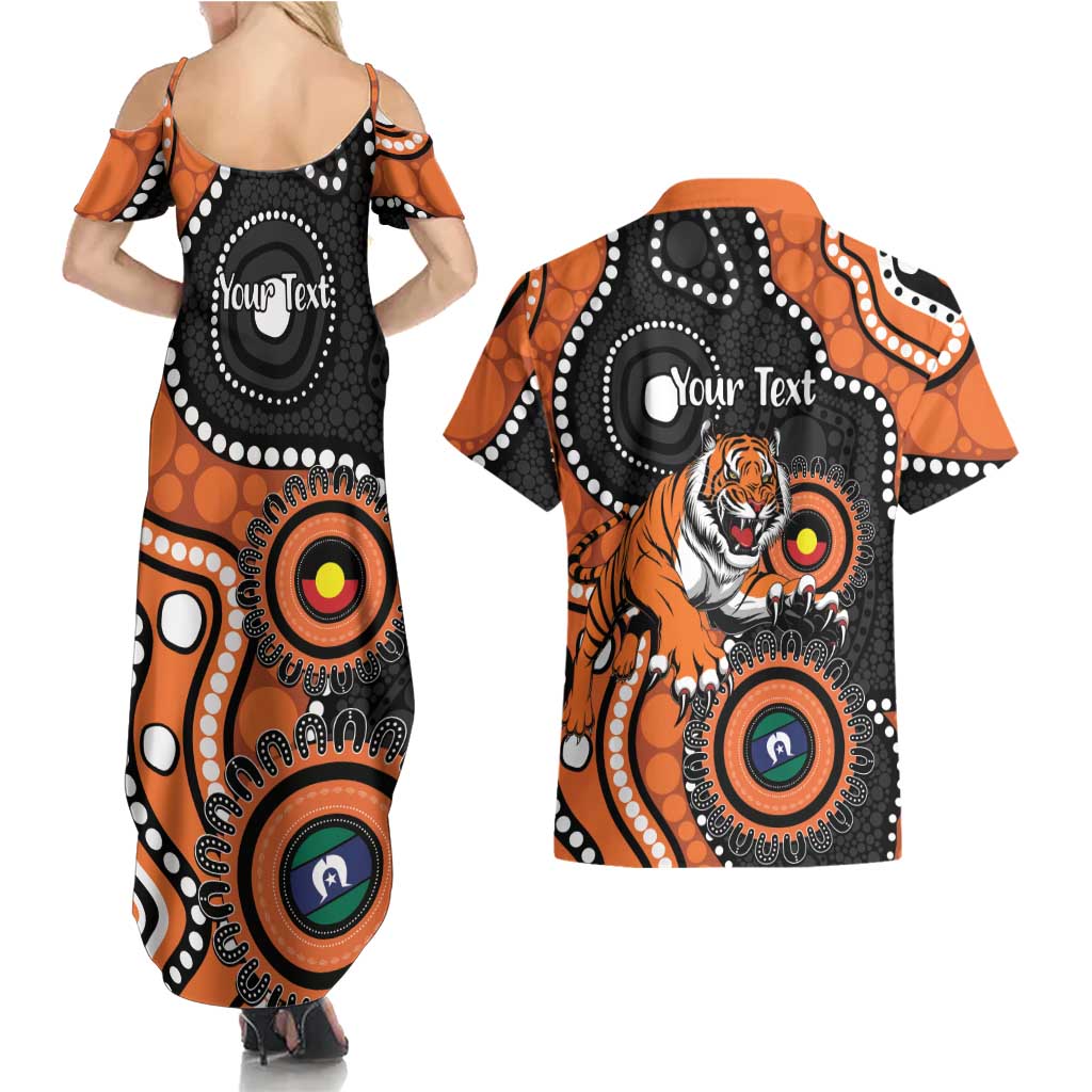 Tigers NAIDOC Week 2026 Personalised Couples Matching Summer Maxi Dress and Hawaiian Shirt 50 Years of Deadly Aboriginal Art