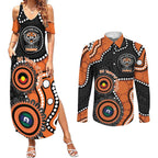 Tigers NAIDOC Week 2026 Personalised Couples Matching Summer Maxi Dress and Long Sleeve Button Shirt 50 Years of Deadly Aboriginal Art
