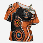 Tigers NAIDOC Week 2026 Personalised Cross Shoulder Shirt 50 Years of Deadly Aboriginal Art