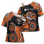 Tigers NAIDOC Week 2026 Personalised Cross Shoulder Shirt 50 Years of Deadly Aboriginal Art