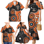 Tigers NAIDOC Week 2026 Personalised Family Matching Mermaid Dress and Hawaiian Shirt 50 Years of Deadly Aboriginal Art