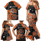 Tigers NAIDOC Week 2026 Personalised Family Matching Mermaid Dress and Hawaiian Shirt 50 Years of Deadly Aboriginal Art
