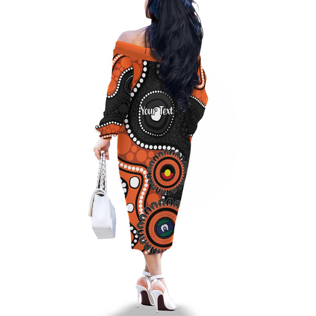 Tigers NAIDOC Week 2026 Personalised Family Matching Off The Shoulder Long Sleeve Dress and Hawaiian Shirt 50 Years of Deadly Aboriginal Art