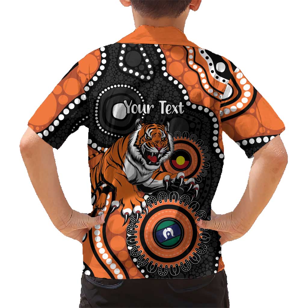 Tigers NAIDOC Week 2026 Personalised Family Matching Off Shoulder Maxi Dress and Hawaiian Shirt 50 Years of Deadly Aboriginal Art