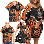 Tigers NAIDOC Week 2026 Personalised Family Matching Off Shoulder Short Dress and Hawaiian Shirt 50 Years of Deadly Aboriginal Art