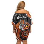Tigers NAIDOC Week 2026 Personalised Family Matching Off Shoulder Short Dress and Hawaiian Shirt 50 Years of Deadly Aboriginal Art
