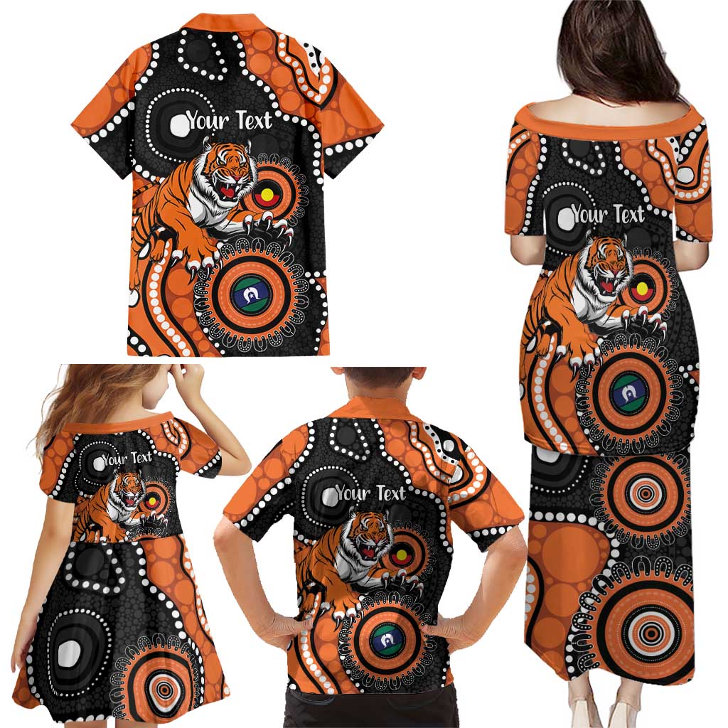 Tigers NAIDOC Week 2026 Personalised Family Matching Puletasi and Hawaiian Shirt 50 Years of Deadly Aboriginal Art