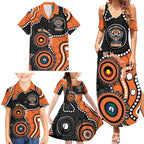 Tigers NAIDOC Week 2026 Personalised Family Matching Summer Maxi Dress and Hawaiian Shirt 50 Years of Deadly Aboriginal Art