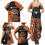 Tigers NAIDOC Week 2026 Personalised Family Matching Summer Maxi Dress and Hawaiian Shirt 50 Years of Deadly Aboriginal Art