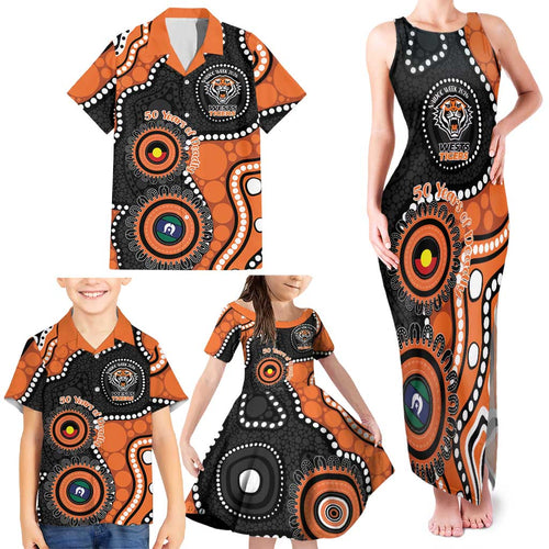 Tigers NAIDOC Week 2026 Personalised Family Matching Tank Maxi Dress and Hawaiian Shirt 50 Years of Deadly Aboriginal Art