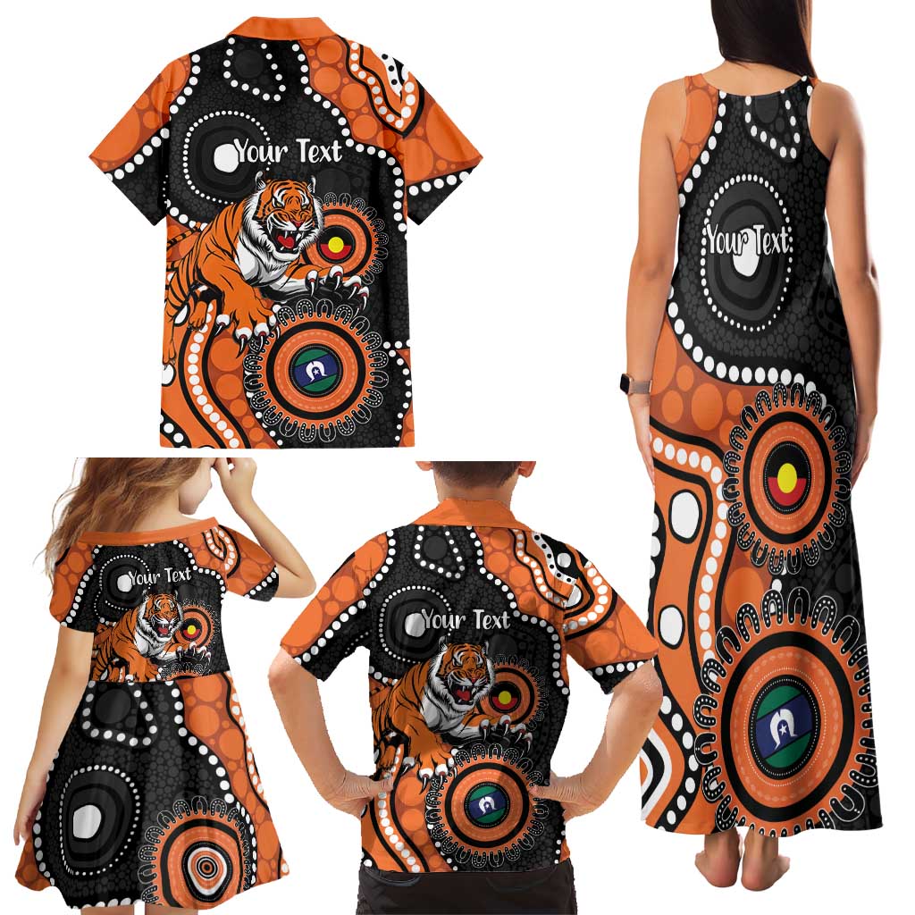Tigers NAIDOC Week 2026 Personalised Family Matching Tank Maxi Dress and Hawaiian Shirt 50 Years of Deadly Aboriginal Art