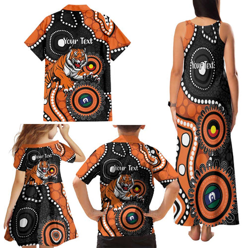Tigers NAIDOC Week 2026 Personalised Family Matching Tank Maxi Dress and Hawaiian Shirt 50 Years of Deadly Aboriginal Art