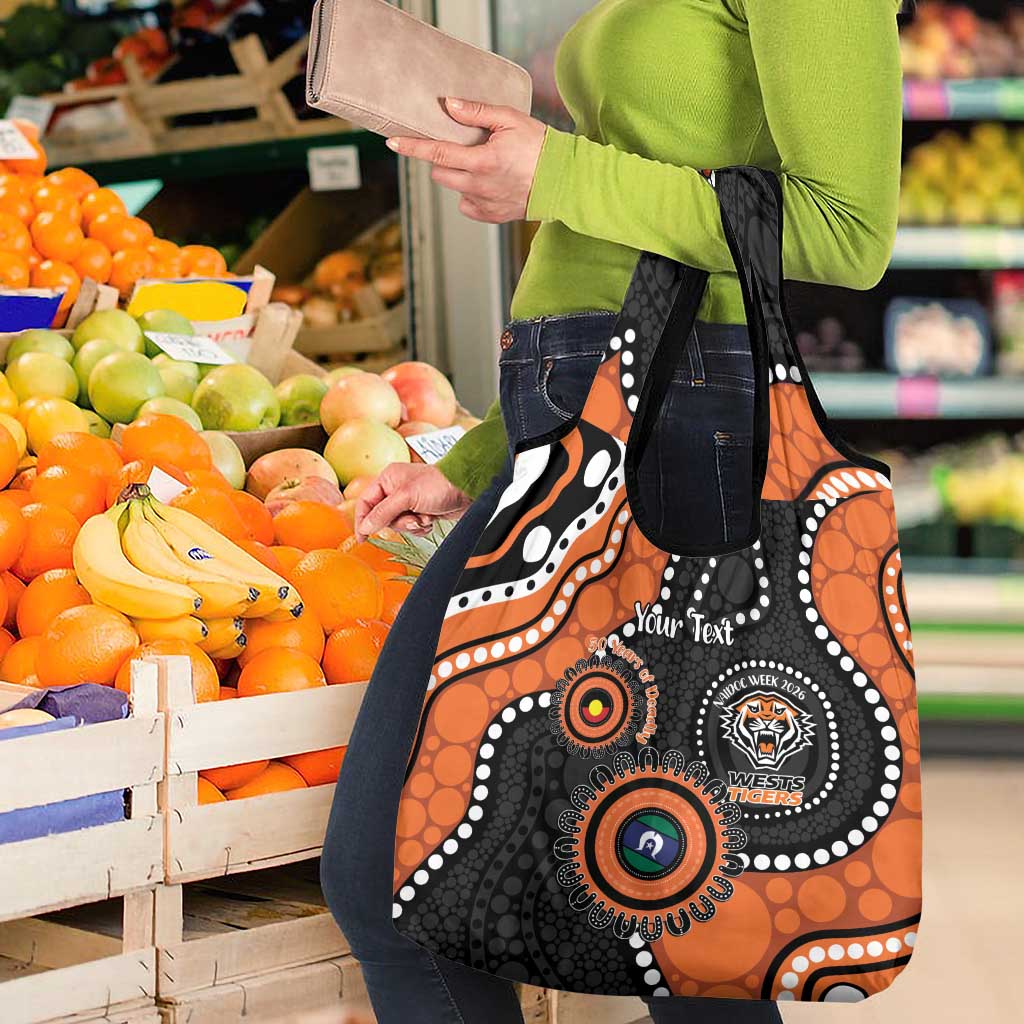 Tigers NAIDOC Week 2026 Personalised Grocery Bag 50 Years of Deadly Aboriginal Art