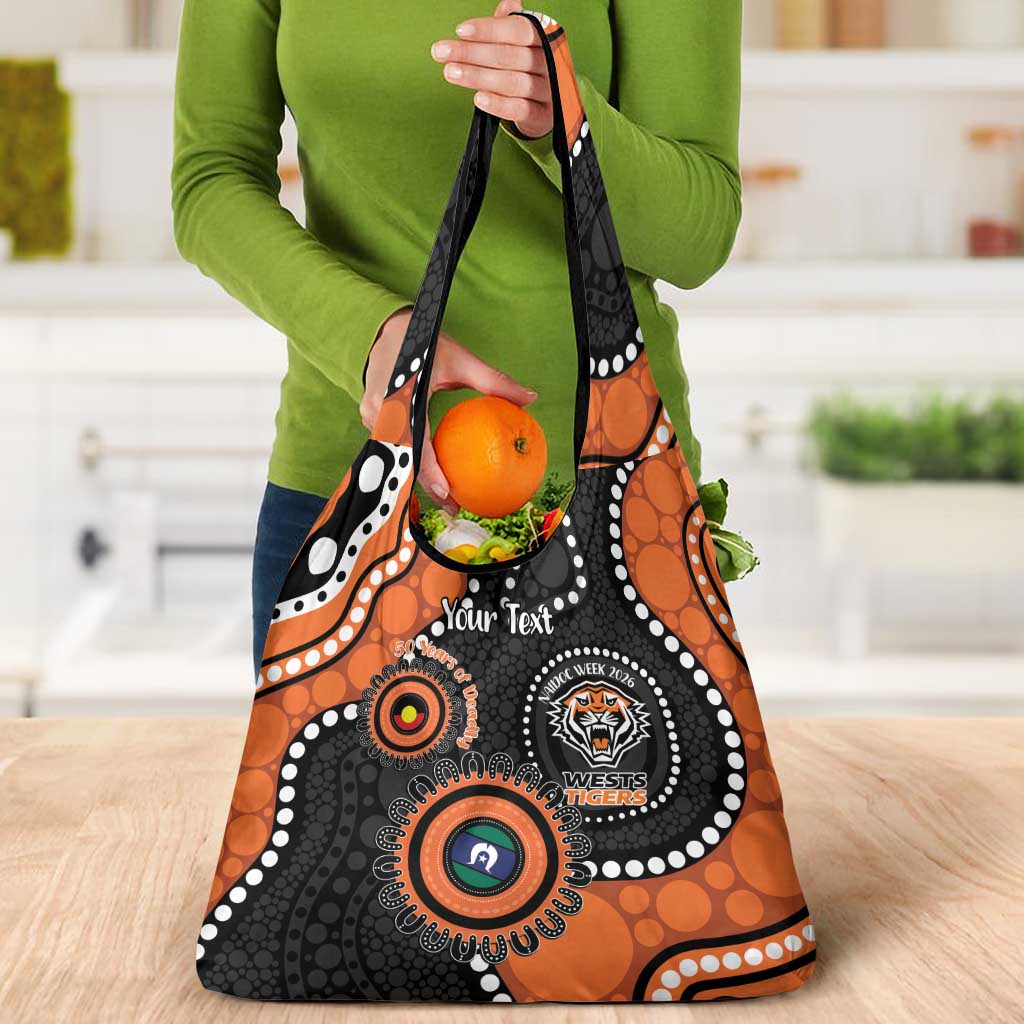 Tigers NAIDOC Week 2026 Personalised Grocery Bag 50 Years of Deadly Aboriginal Art