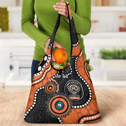 Tigers NAIDOC Week 2026 Personalised Grocery Bag 50 Years of Deadly Aboriginal Art