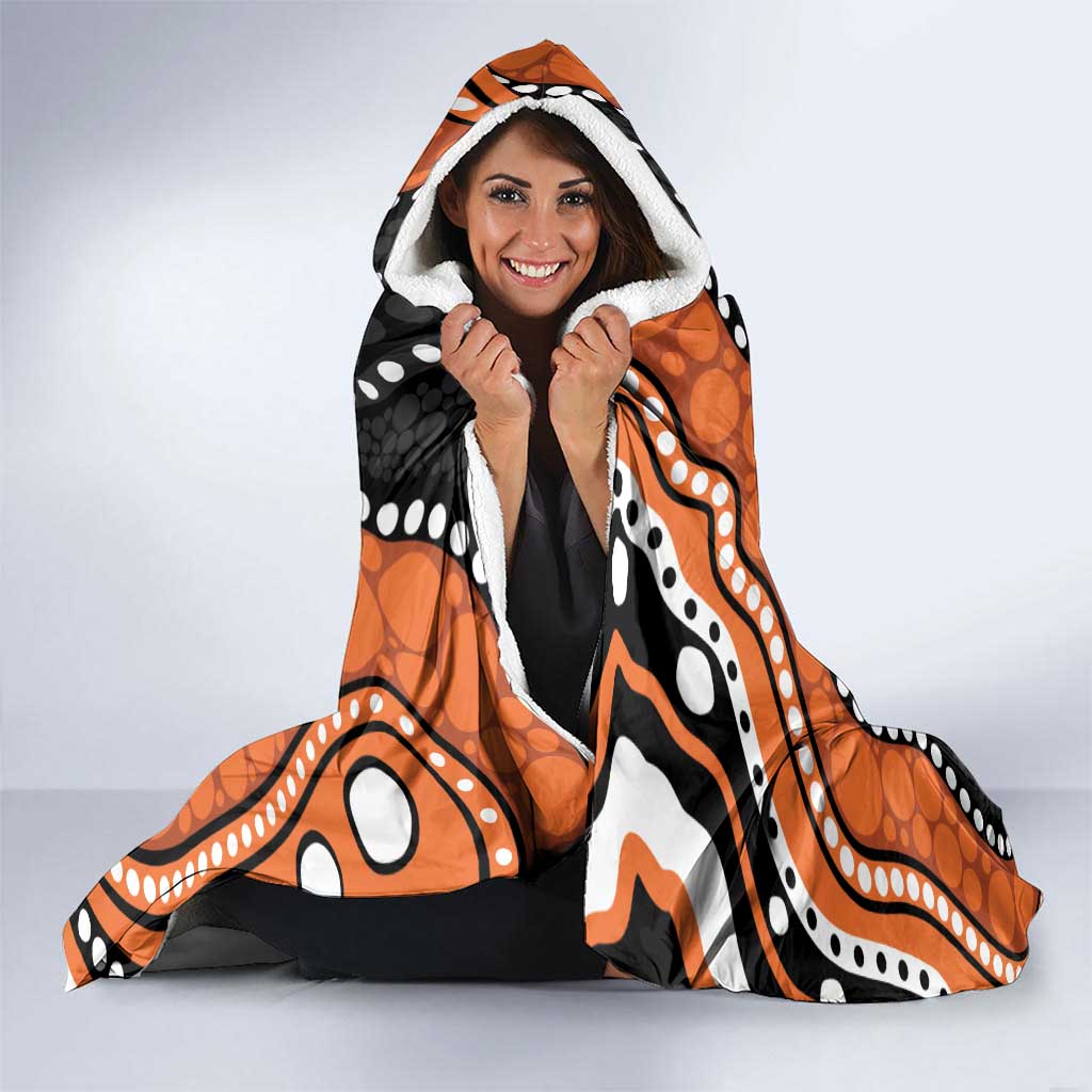 Tigers NAIDOC Week 2026 Personalised Hooded Blanket 50 Years of Deadly Aboriginal Art