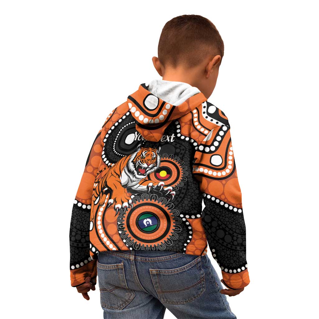 Tigers NAIDOC Week 2026 Personalised Kid Hoodie 50 Years of Deadly Aboriginal Art
