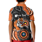 Tigers NAIDOC Week 2026 Personalised Kid Polo Shirt 50 Years of Deadly Aboriginal Art