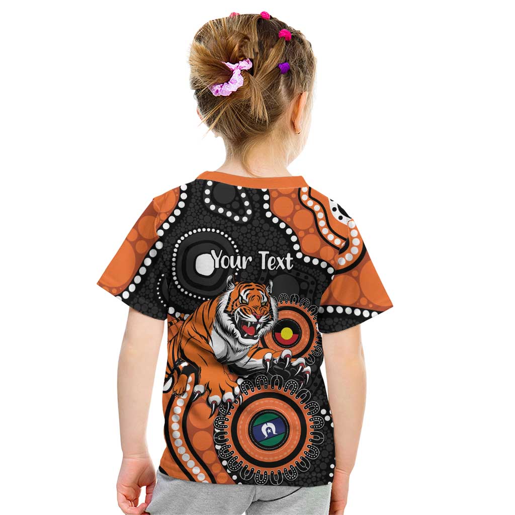 Tigers NAIDOC Week 2026 Personalised Kid T Shirt 50 Years of Deadly Aboriginal Art