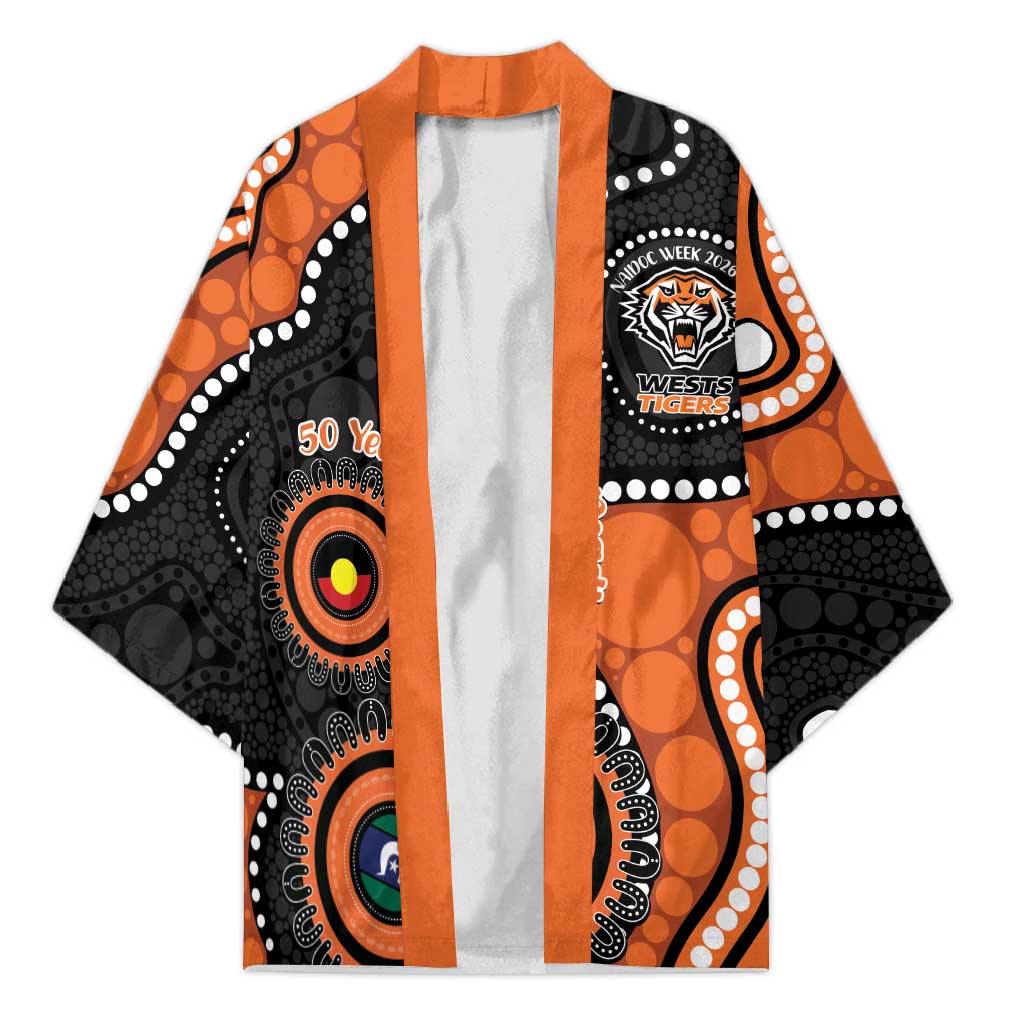 Tigers NAIDOC Week 2026 Personalised Kimono 50 Years of Deadly Aboriginal Art