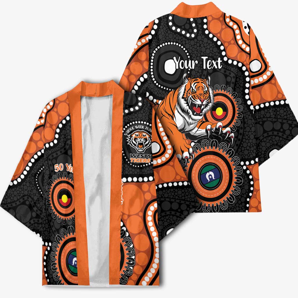 Tigers NAIDOC Week 2026 Personalised Kimono 50 Years of Deadly Aboriginal Art