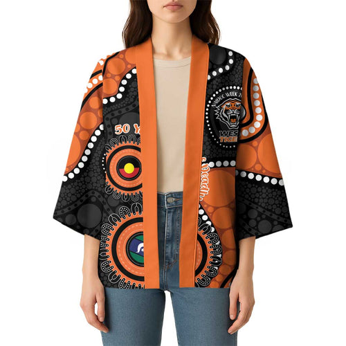 Tigers NAIDOC Week 2026 Personalised Kimono 50 Years of Deadly Aboriginal Art