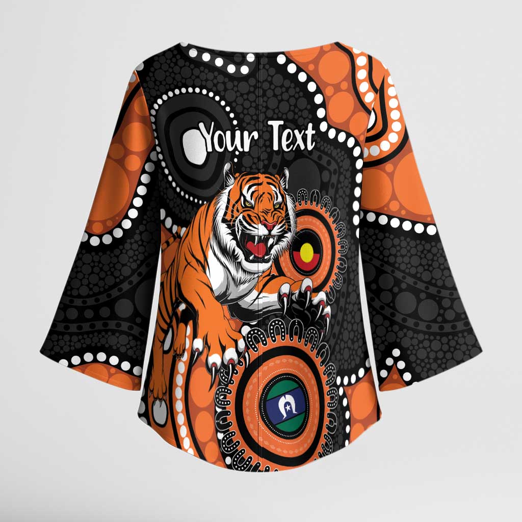Tigers NAIDOC Week 2026 Personalised Kimono Sleeve Blouse 50 Years of Deadly Aboriginal Art