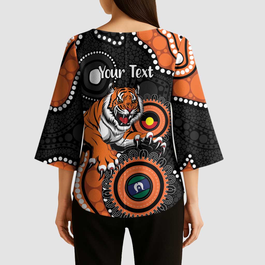 Tigers NAIDOC Week 2026 Personalised Kimono Sleeve Blouse 50 Years of Deadly Aboriginal Art