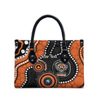 Tigers NAIDOC Week 2026 Personalised Leather Bag 50 Years of Deadly Aboriginal Art