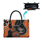 Tigers NAIDOC Week 2026 Personalised Leather Bag 50 Years of Deadly Aboriginal Art