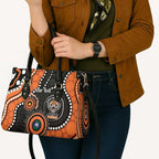 Tigers NAIDOC Week 2026 Personalised Leather Bag 50 Years of Deadly Aboriginal Art