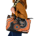 Tigers NAIDOC Week 2026 Personalised Leather Tote Bag 50 Years of Deadly Aboriginal Art