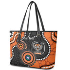 Tigers NAIDOC Week 2026 Personalised Leather Tote Bag 50 Years of Deadly Aboriginal Art
