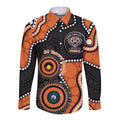 Tigers NAIDOC Week 2026 Personalised Long Sleeve Button Shirt 50 Years of Deadly Aboriginal Art