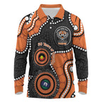 Tigers NAIDOC Week 2026 Personalised Long Sleeve Polo Shirt 50 Years of Deadly Aboriginal Art