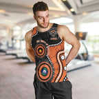 Tigers NAIDOC Week 2026 Personalised Men Tank Top 50 Years of Deadly Aboriginal Art