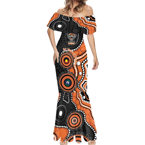 Tigers NAIDOC Week 2026 Personalised Mermaid Dress 50 Years of Deadly Aboriginal Art