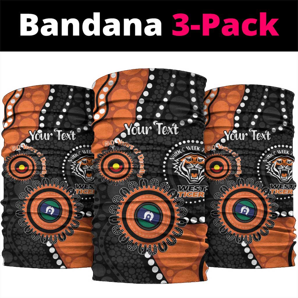Tigers NAIDOC Week 2026 Personalised Neck Gaiter 50 Years of Deadly Aboriginal Art