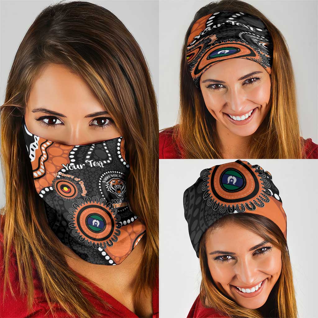 Tigers NAIDOC Week 2026 Personalised Neck Gaiter 50 Years of Deadly Aboriginal Art