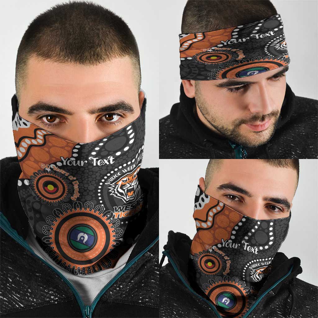 Tigers NAIDOC Week 2026 Personalised Neck Gaiter 50 Years of Deadly Aboriginal Art
