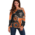 Tigers NAIDOC Week 2026 Personalised Off Shoulder Sweater 50 Years of Deadly Aboriginal Art