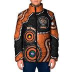 Tigers NAIDOC Week 2026 Personalised Padded Jacket 50 Years of Deadly Aboriginal Art