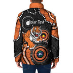 Tigers NAIDOC Week 2026 Personalised Padded Jacket 50 Years of Deadly Aboriginal Art