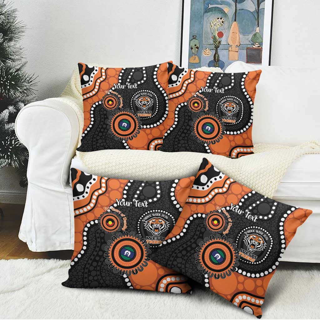 Tigers NAIDOC Week 2026 Personalised Pillow Cover 50 Years of Deadly Aboriginal Art