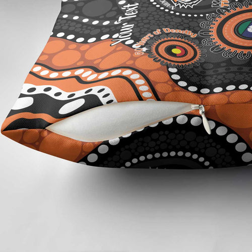 Tigers NAIDOC Week 2026 Personalised Pillow Cover 50 Years of Deadly Aboriginal Art